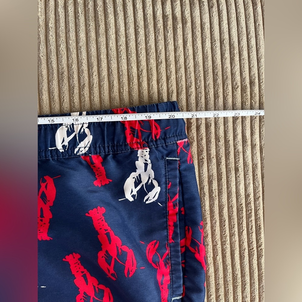 Men’s Sperry Red White And Blue Lobster Swim Shorts Trunks Beach Pool Summer XL - Picture 7 of 8
